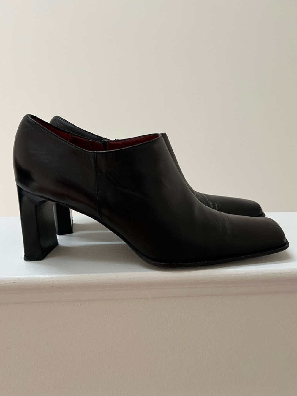 Anne Klein Black Heeled Ankle Boots